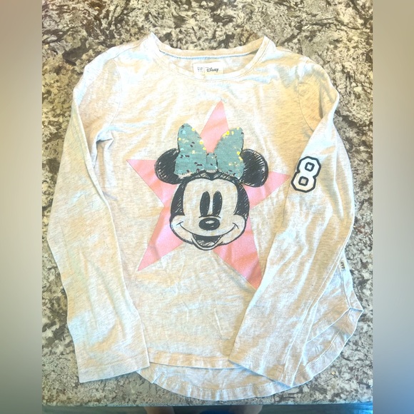 Girls Sequin Flip Minnie Mouse GAP x Disney Collaboration Size Medium 7-8 - Picture 2 of 6
